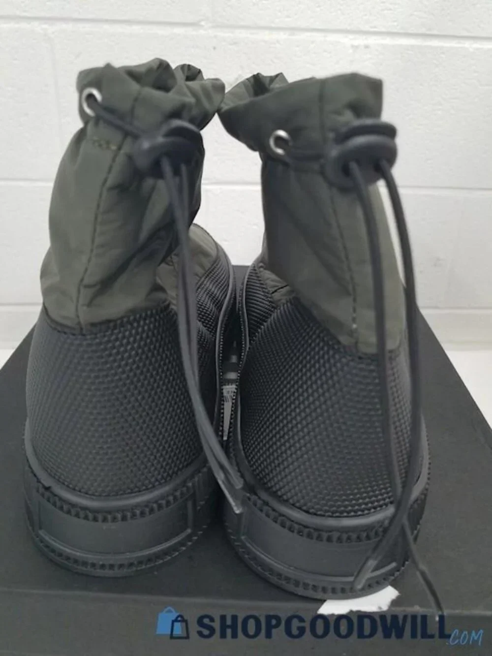 IOB 8 By YOOX Men's Green, Drawstring, Ankle Apres-Ski/Snow Boots Size 44